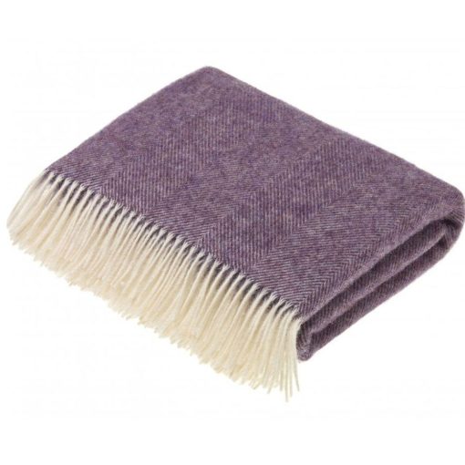 Herringbone Cashmere Throw Blanket