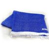 Plain Blue Cashmere Throw Blanket