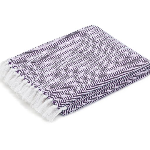 Cashmere Herringbone Throw Blanket