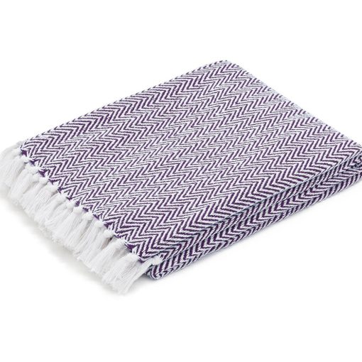 Cashmere Herringbone Reversible Blanket