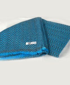 Cashmere Herringbone Reversible Travel Throw Blanket