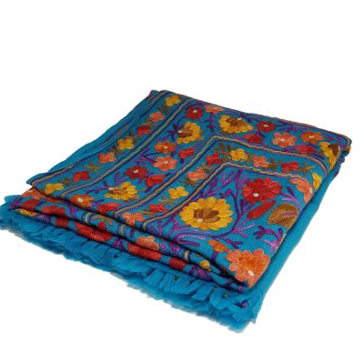 Fair Trade Embroidered Cashmere Shawl