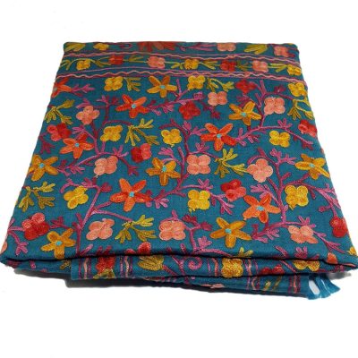 Exclusive Floral Embroidery Cashmere Shawl