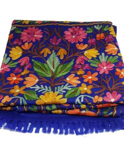 Colorful Flowers Crushed Women Cashmere Shawl