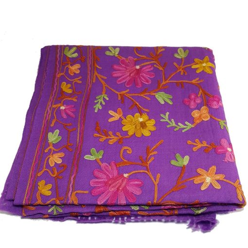 Intricate Embroidery Designed Winter Cashmere Scarf
