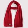Plain Red Colored Cashmere Scarf