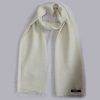 Soft Cashmere Plain White Winter Scarf