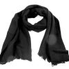 Cashmere Knitted Black Tone Muffler