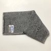 Natural plain cashmere herringbone scarf