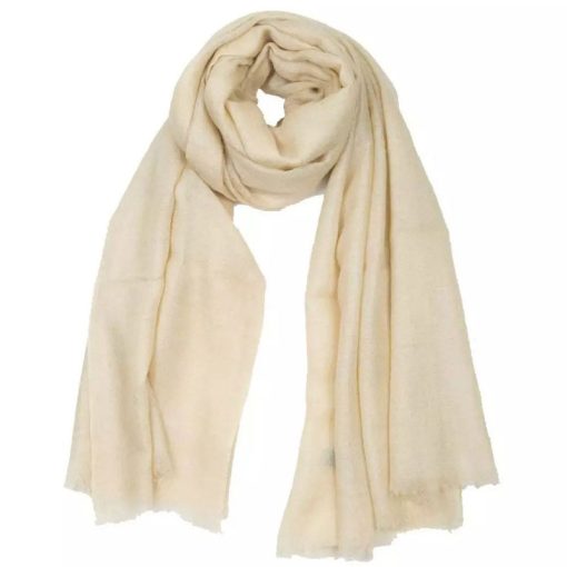 Full Gray Soft Cashmere Wool Shawl