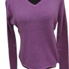 Handmade Cashmere Woman V-Neck Sweater