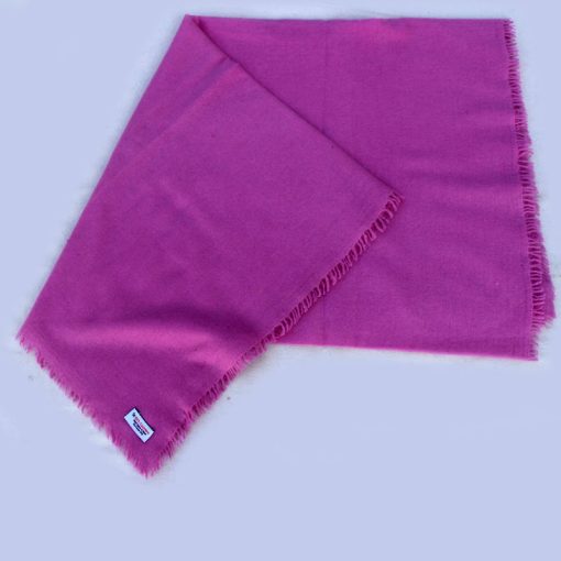 Purple Color Cashmere Felted Shawl