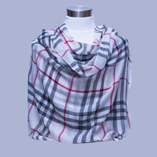 Pure Check Pashmina Cashmera Shawl