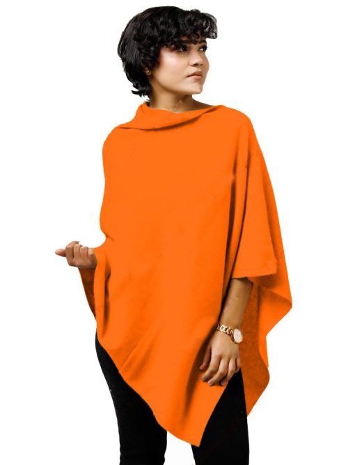 50% WOOL 50% CASHMERE Woman Poncho