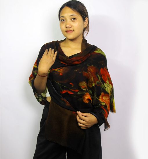 Cashmere Digital Print Exclusive Ladies Shawl