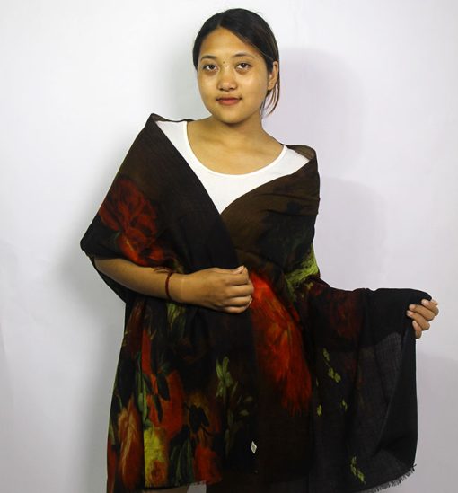 Digital Print Exclusive Cashmere Ring Shawls