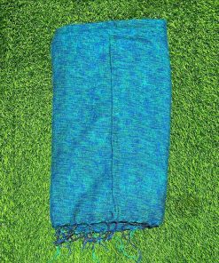 Plain Blue Tone Unisex Yak Wool Scarf