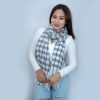 Handmade Pure Cashmere Check Stole