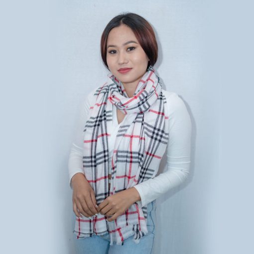 Himalayan Cashmere Check Stole