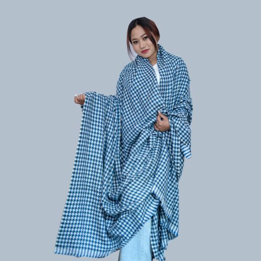Check Pashmina Cashmere Throw