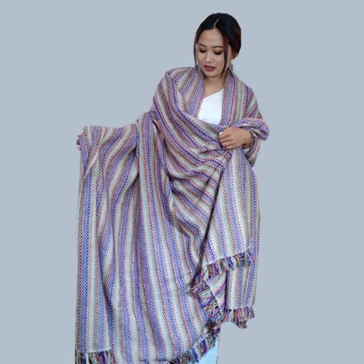 Himalayan Multicolored Exclusive Cashmere Blanket