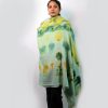 200 Count 100% Ultra-Fine Wool Ice Dying Print Stole