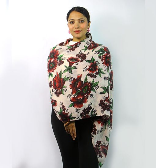Nepali Cashmere Print Shawl