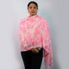 200 Count 100% Ultra-Fine Wool Ice Dying Print Stole