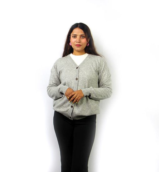 Ladies Cashmere Cardigan Sweater
