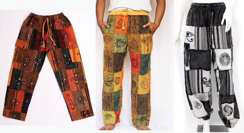Hippie Handmade Patchwork Pants